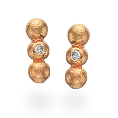 14 Karat Guld ørestikker Fra Scrouples Med Brillanter 004 Carat Twsi