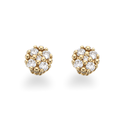 14 Karat Guld ørestikker Fra Scrouples Med Brillanter 010 Carat Wsi