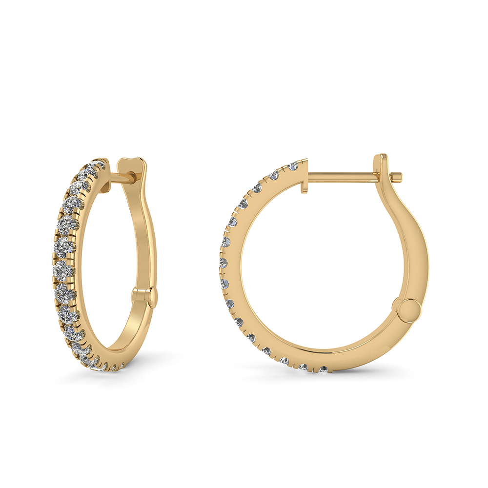 14 Karat Guld øreringe Fra Henrik ørsnes Design Med Brillanter 062 Carat Wsi