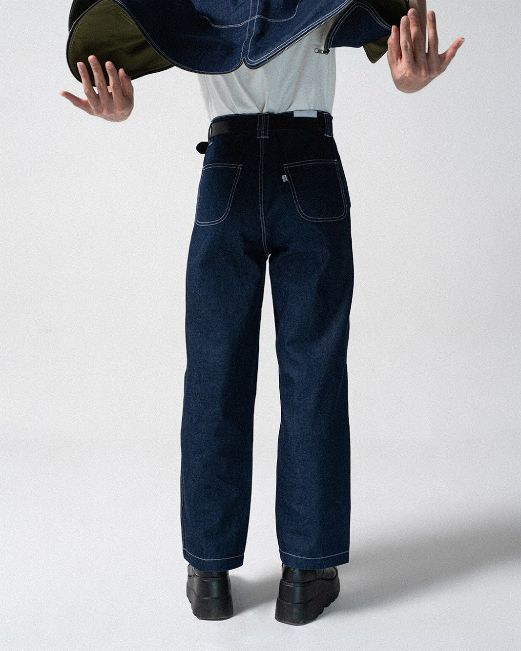 Double Sideseam Denim Pants Male - Small