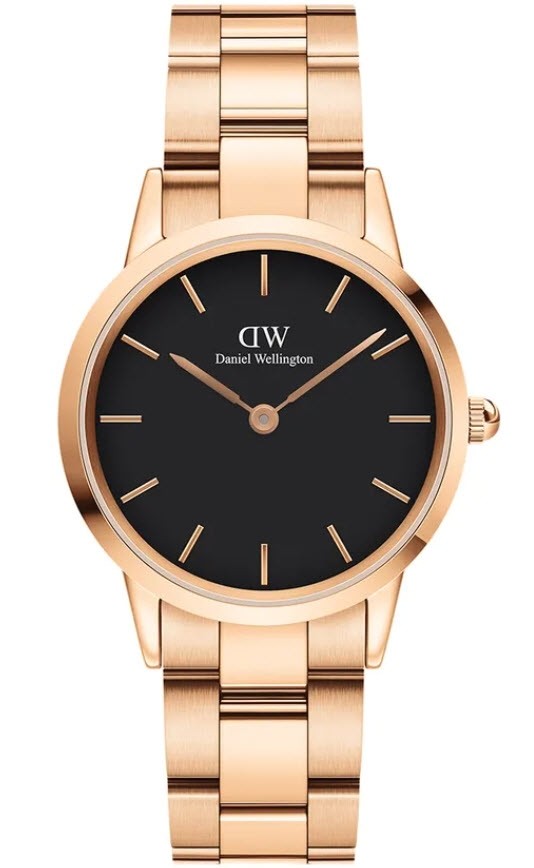 Daniel Wellington Iconic Link 32mm Rose Black Adw00100212 Ur Til Dame