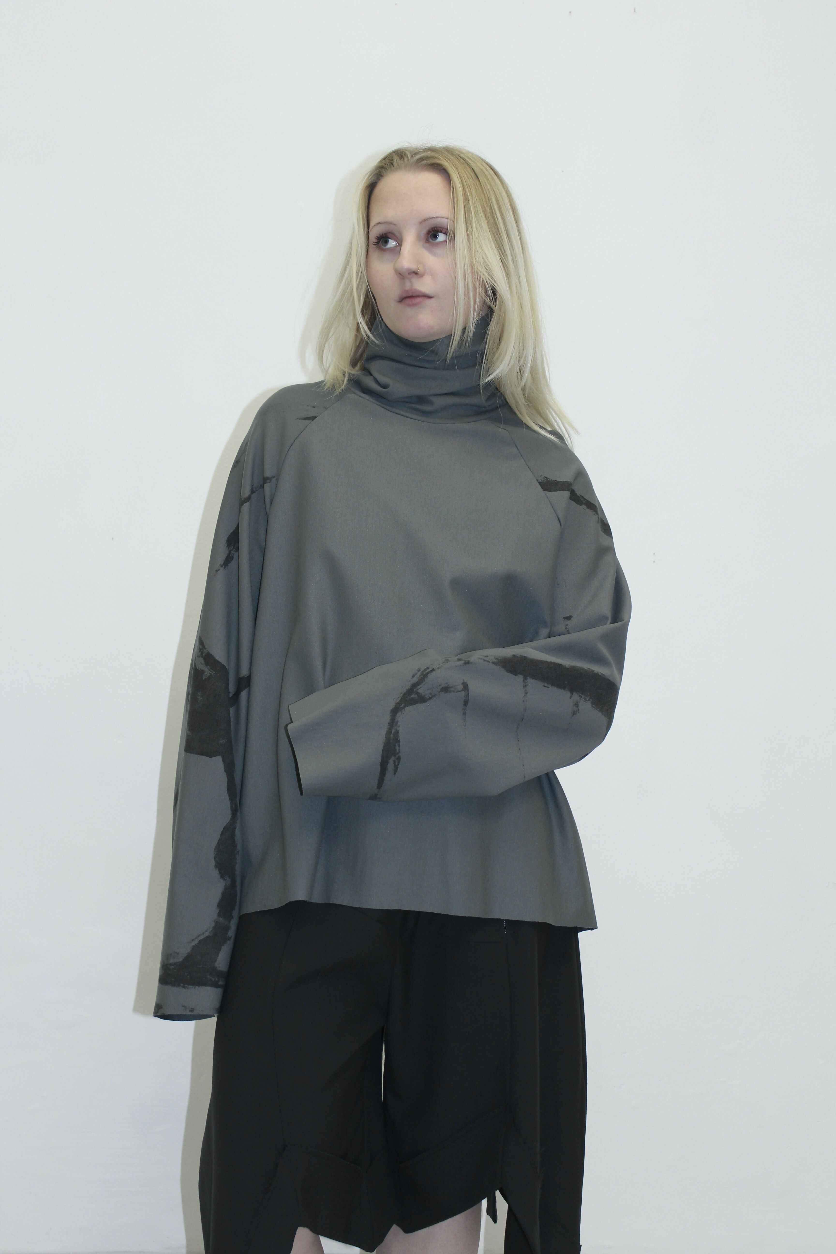Zirl Top  Handprinted  2