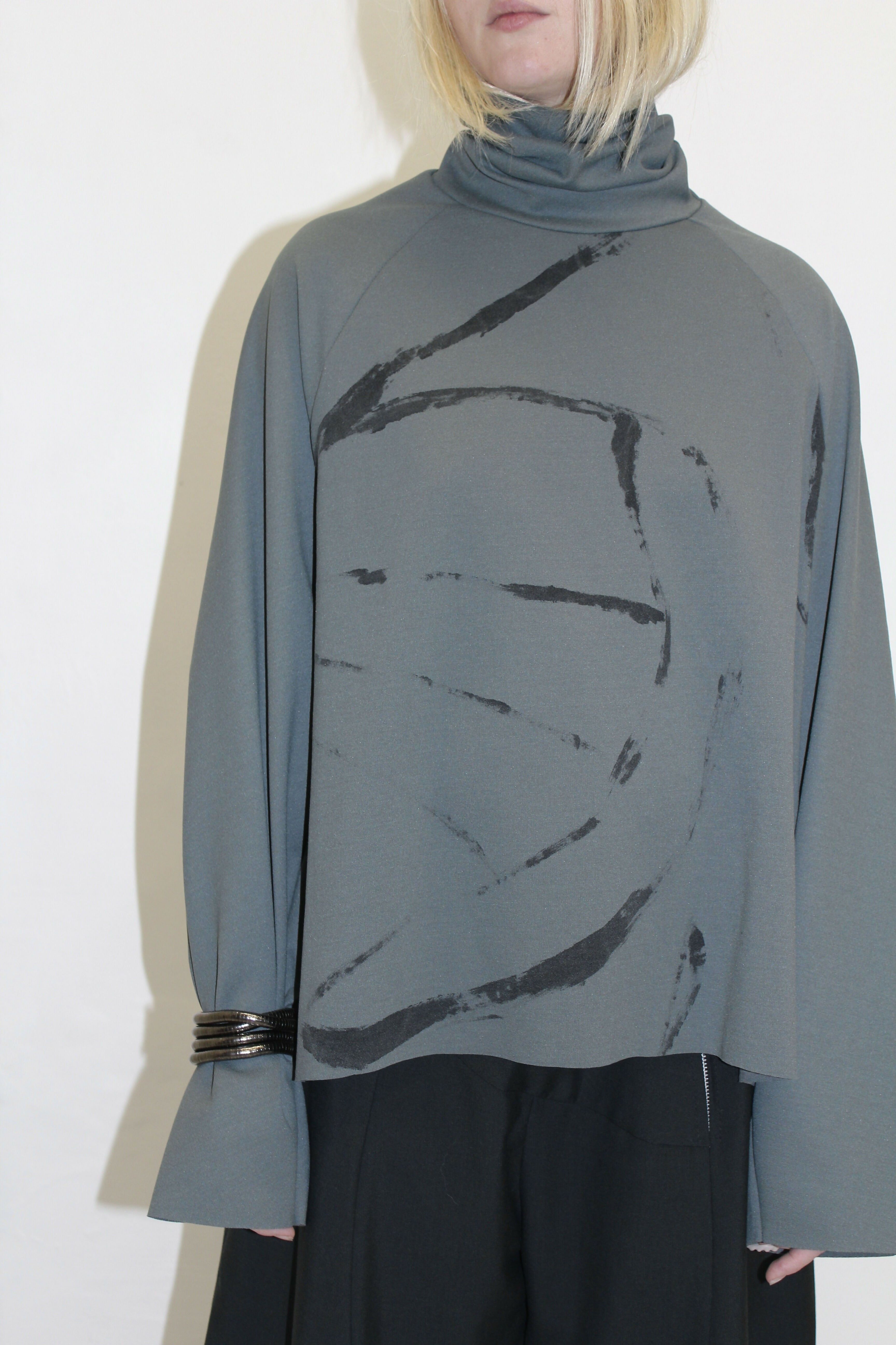 Zirl Top  Handprinted  1