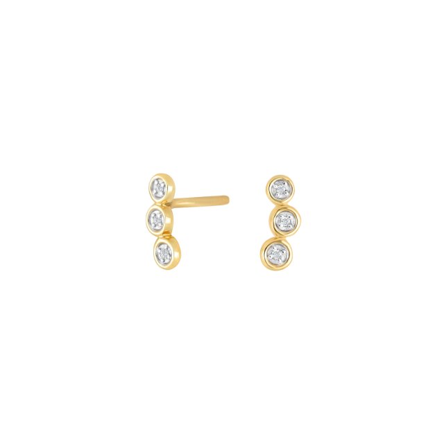 14 Karat Guld ørestikker Fra Nordahl Andersen Med Brillanter 002 Carat Wsi