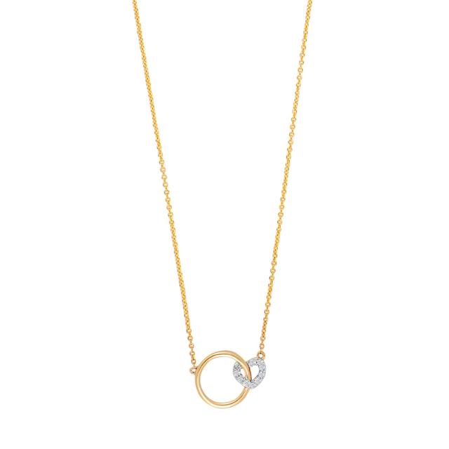 14 Karat Guld Halskæde Fra Nordahl Andersen Med Diamanter 002 Carat Wsi